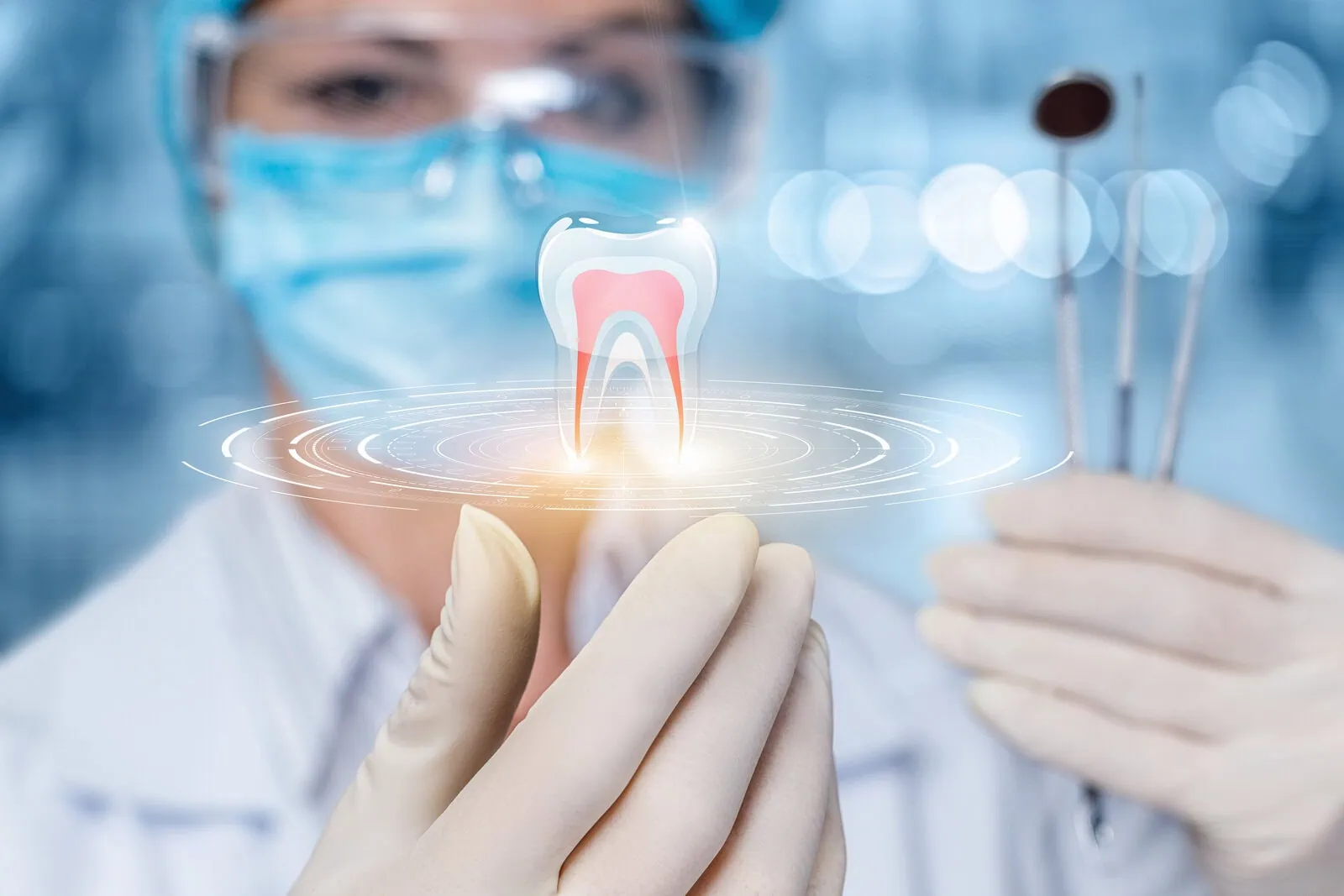 Modern endodontic technology used during a root canal